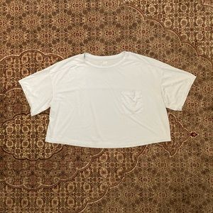 FLX light blue boxy crop athletic short sleeve xs